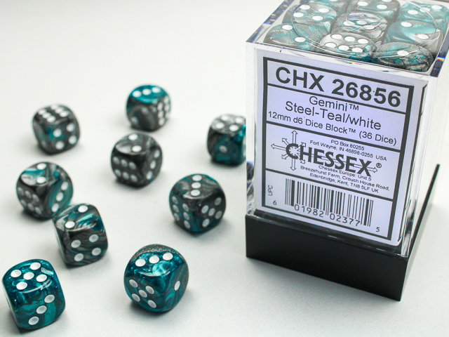 Chessex 12mm d6 Gemini