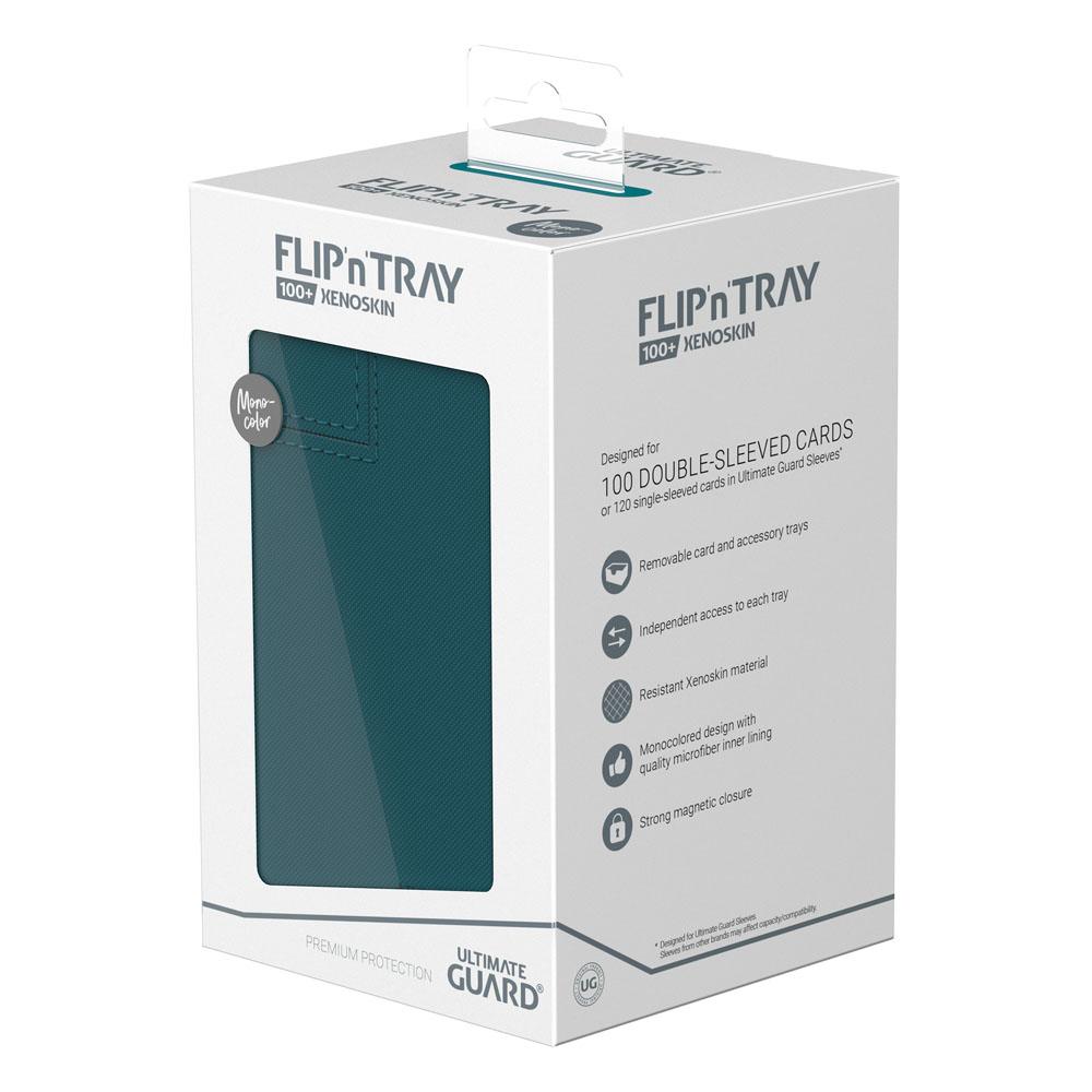 Ultimate Guard Flip`n`Tray 100+ XenoSkin Monocolor Petrol