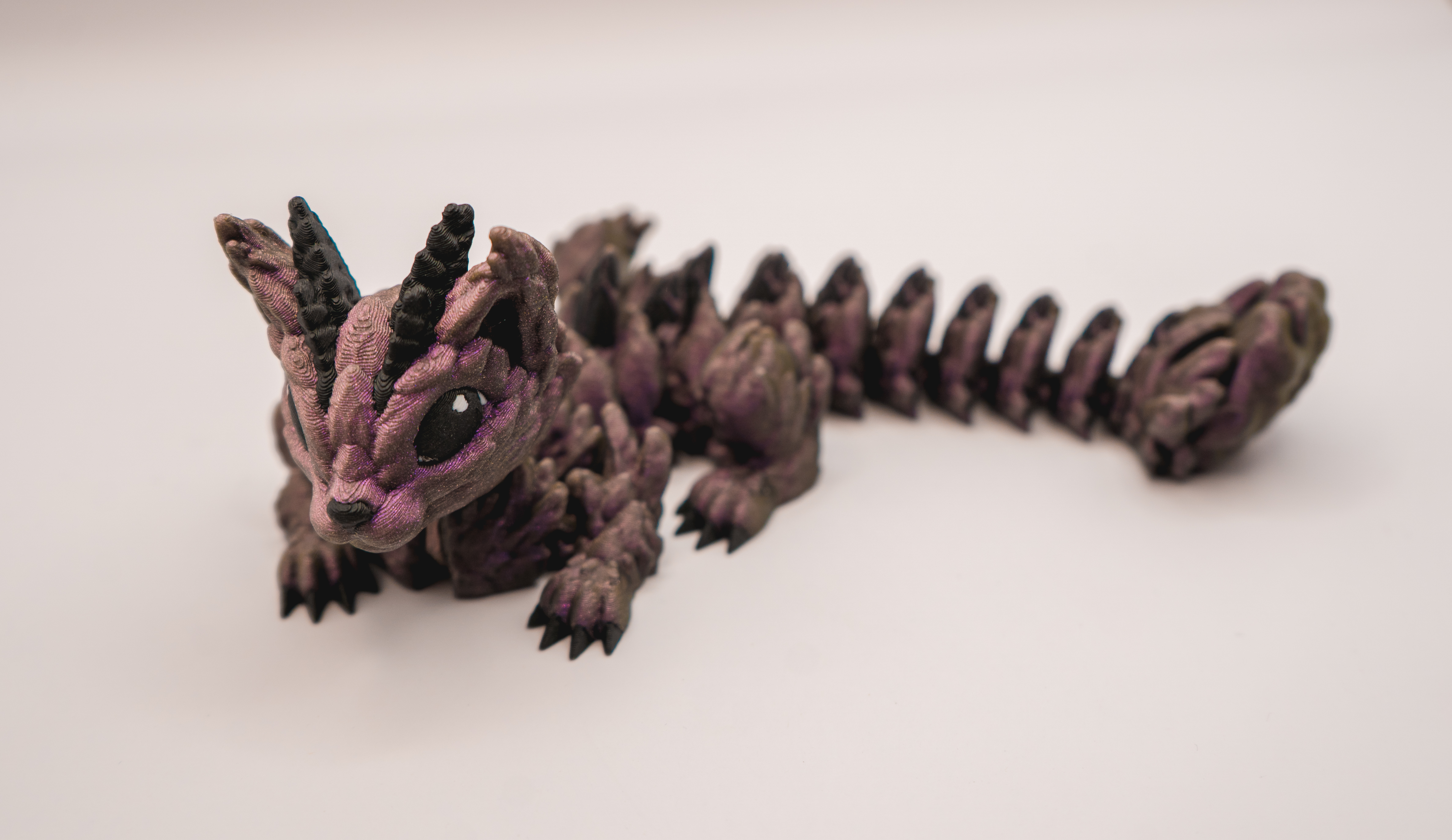 Purple Cat Katze Baby Drache