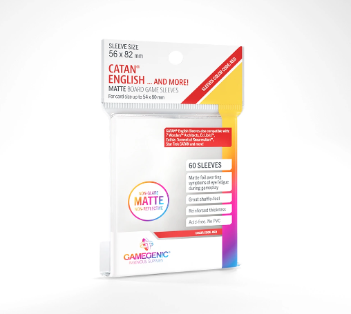 Matte Scythe and/or Lost Cities Sleeves 72 x 112 mm - Clear (60 Sleeves)