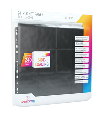 Gamegenic - 24-Pocket Sideloading Pages 10 pcs pack