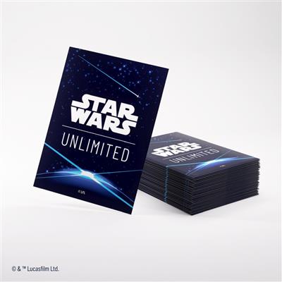 Star Wars: Unlimited Art Sleeves Double Sleeving Pack - Weltraum Blau