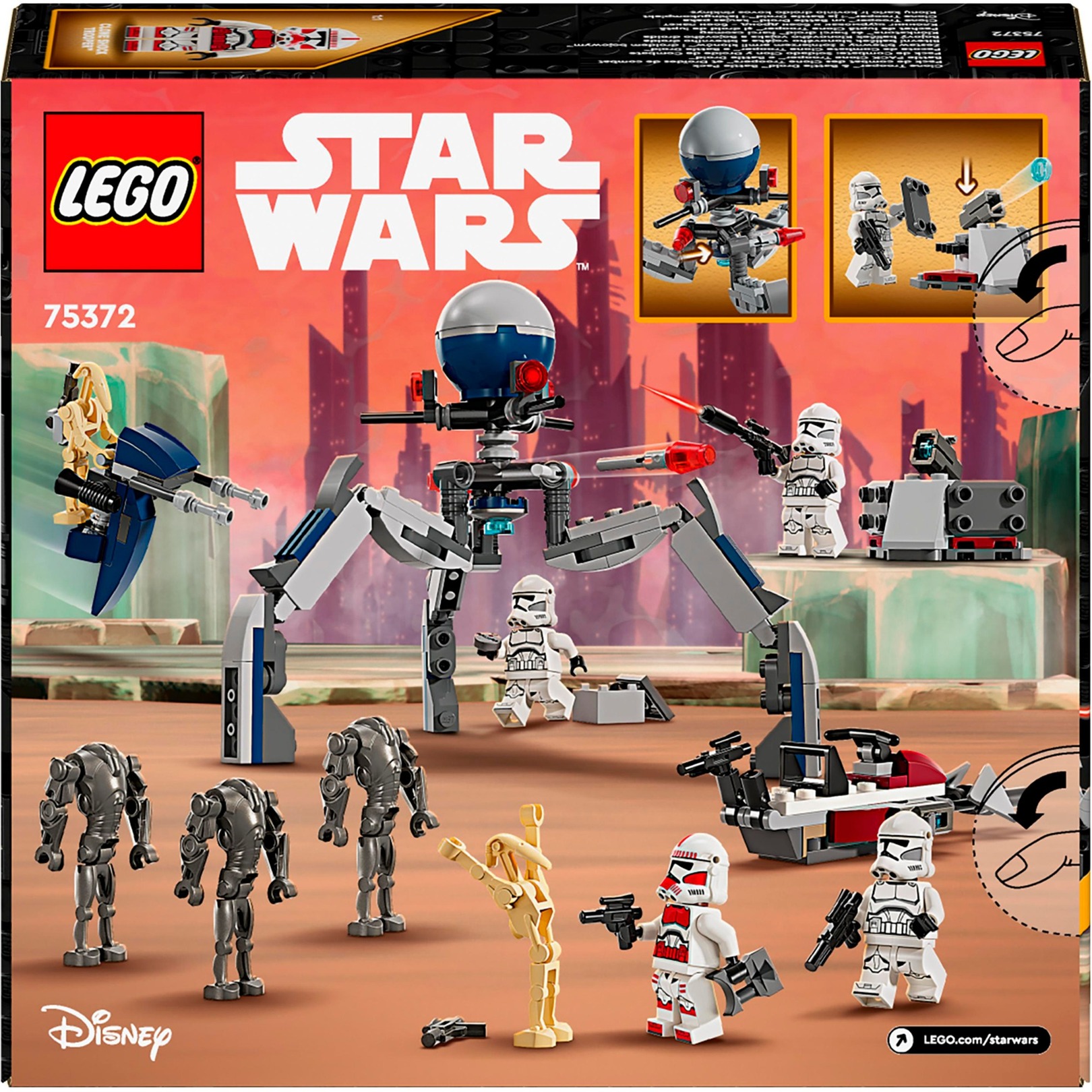 LEGO 75372 Star Wars Clone Trooper & Battle Droid Battle Pack