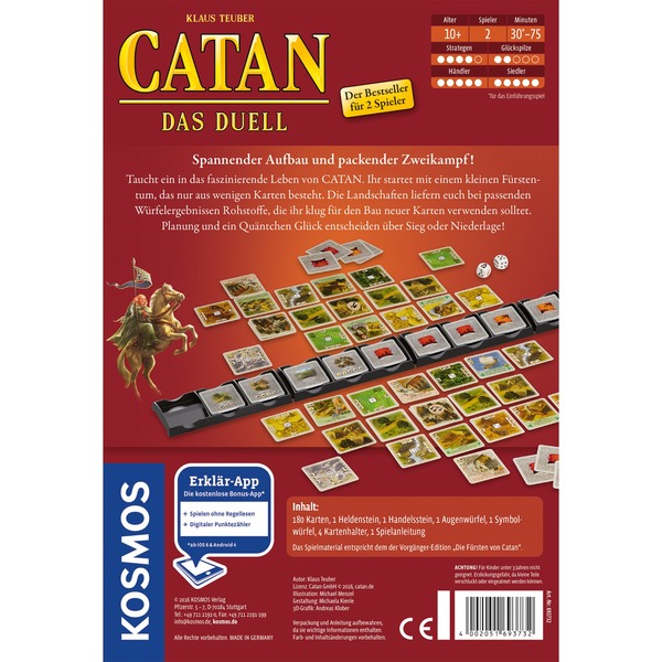 CATAN Das Duel Rückseite