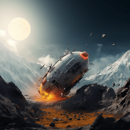 Crash Raumschiff auf Aldria