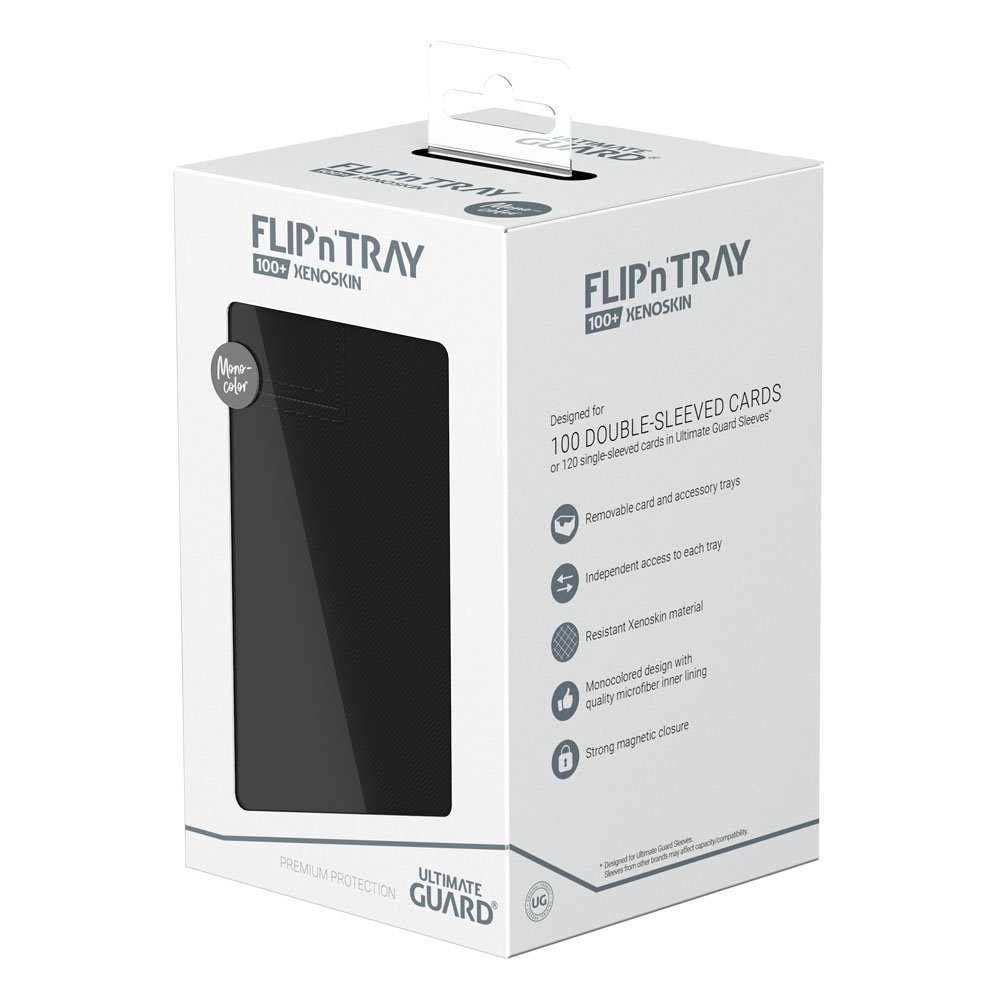 Ultimate Guard Flip`n`Tray 100+ XenoSkin Monocolor Black
