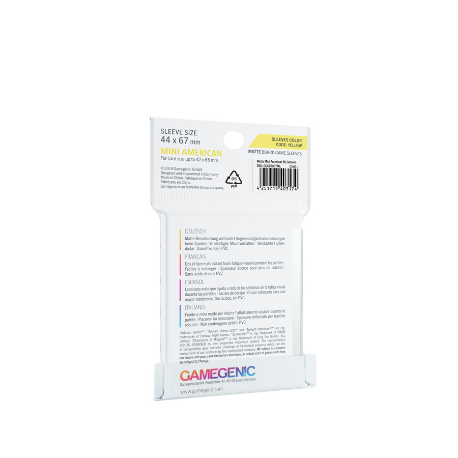 Gamegenic Board Game Sleeves PRIME (50 Sleeves)