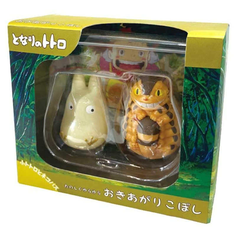Round Bottomed Figurines Small Totoro & Catbus - My Neighbor Totoro