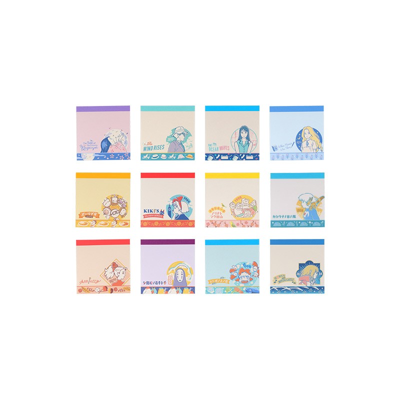 Collection of 24 Mini Memo Set -  Studio Ghibli