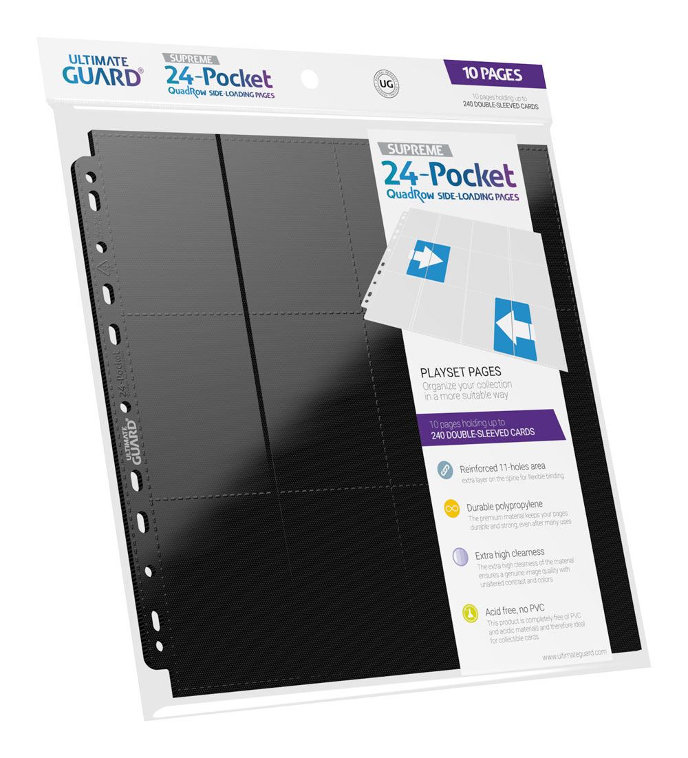 Ultimate Guard 24-Pocket QuadRow Pages Side-Loading (10 Pages)