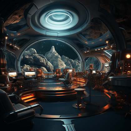 Bar im Raumschiff auf Aldria