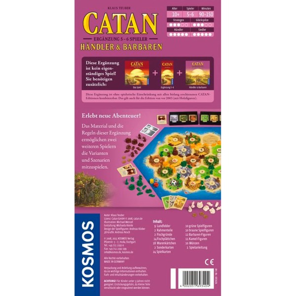 CATAN - Händler & Barbaren Ergänzung 5-6 Spieler