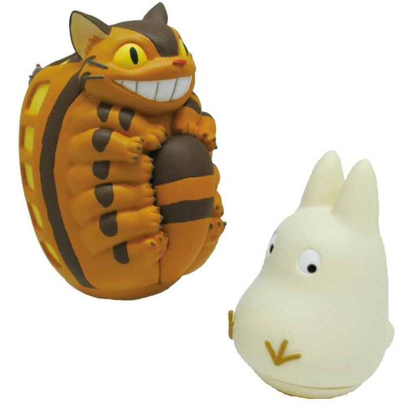 Round Bottomed Figurines Small Totoro & Catbus - My Neighbor Totoro