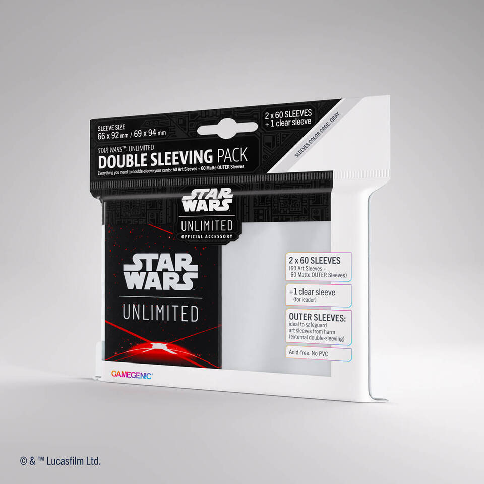 Star Wars: Unlimited Art Sleeves Double Sleeving Pack - Weltraum Rot
