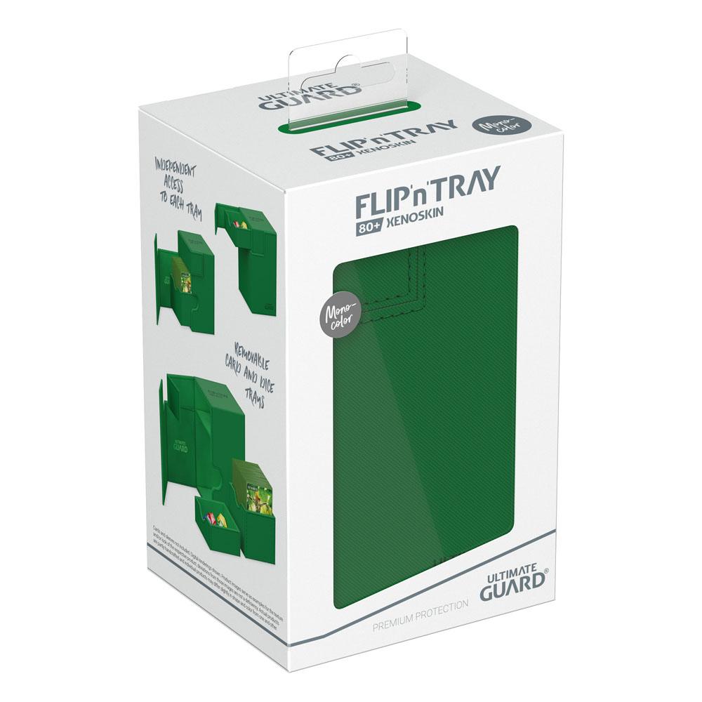 Ultimate Guard Flip`n`Tray 80+ XenoSkin Monocolor Green