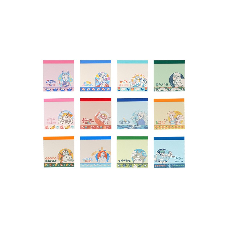 Collection of 24 Mini Memo Set -  Studio Ghibli