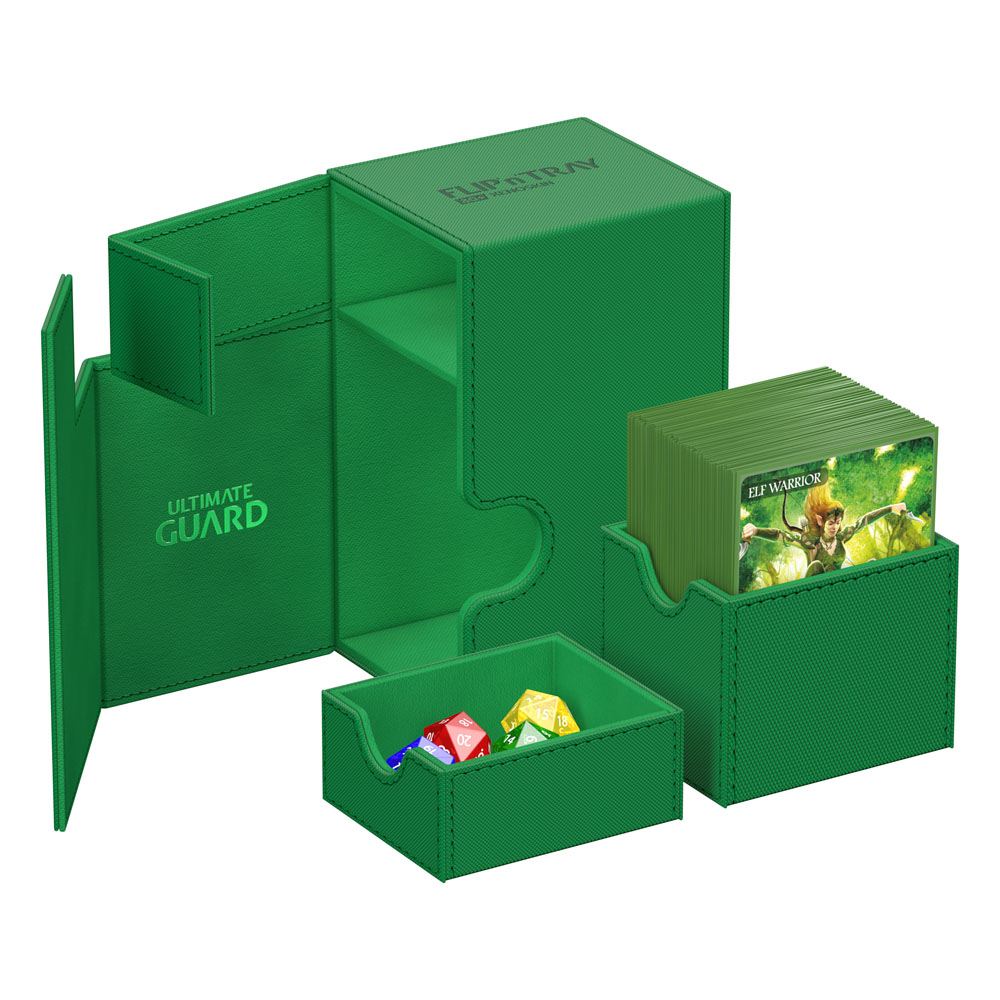 Ultimate Guard Flip`n`Tray 80+ XenoSkin Monocolor Green