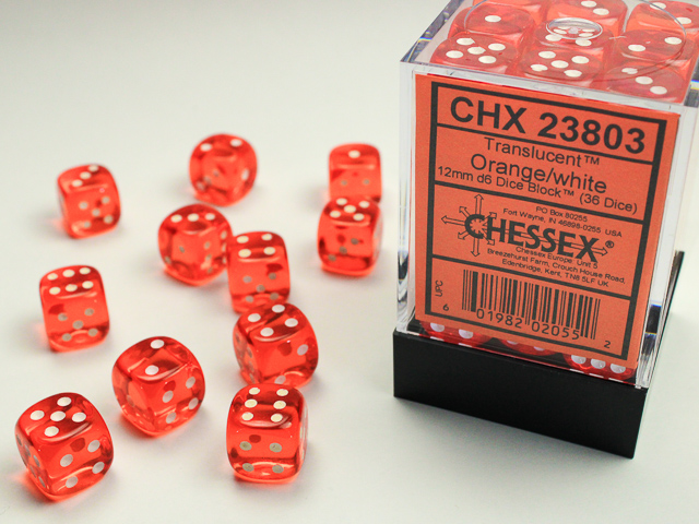 Chessex 12mm d6 Translucent