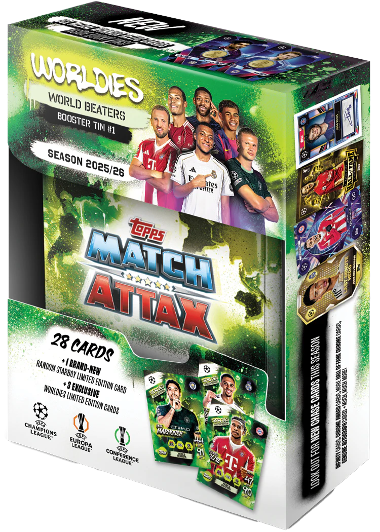 UEFA Champions League Match Attax Trading Cards 2025/26 Mini Tin