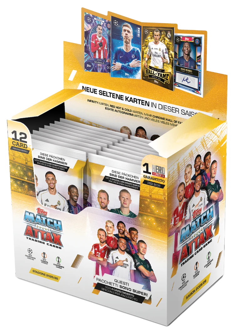 UEFA Champions League Match Attax Trading Cards 2025/26 Booster Box