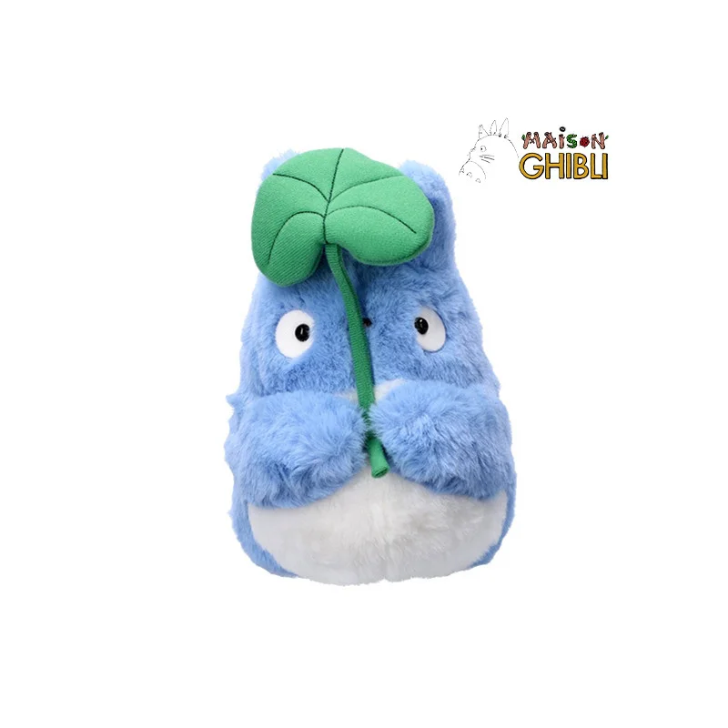 Nakayoshi Plush Medium Totoro with leaf - My Neighbor Totoro