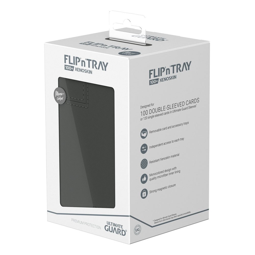 Ultimate Guard Flip`n`Tray 100+ XenoSkin Monocolor Grey