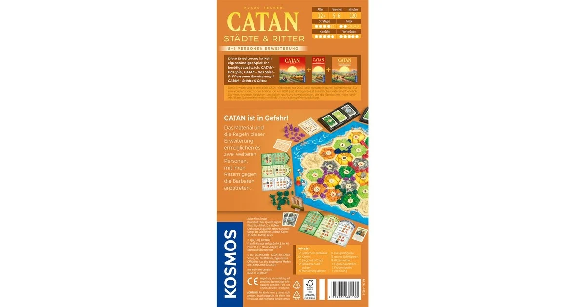 CATAN - Städte & Ritter Ergänzung 5-6 Spieler