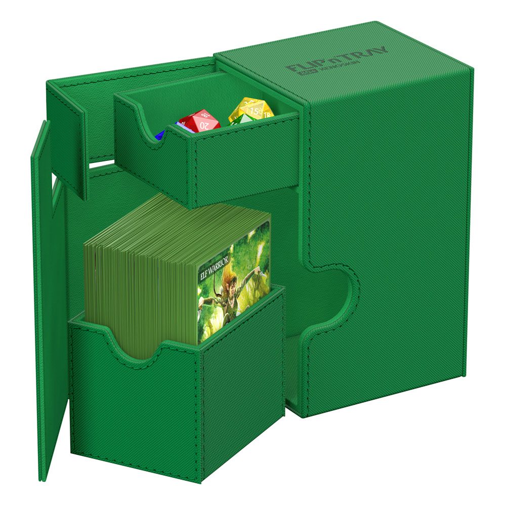 Ultimate Guard Flip`n`Tray 80+ XenoSkin Monocolor Green