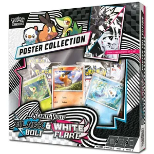 Pokémon Scarlet & Violet: Black Bolt & White Flare Poster Collection 