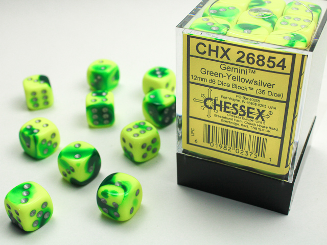Chessex 12mm d6 Gemini