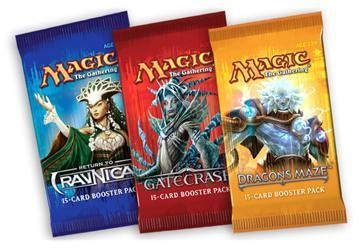Magic the Gathering ravnica gatecrash dragons maze boosters