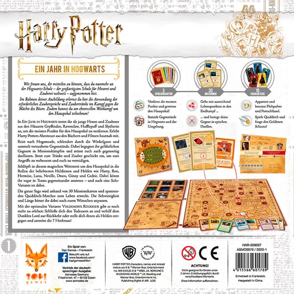 Harry Potter Ein Jahr in Hogwarts Spiel Backside