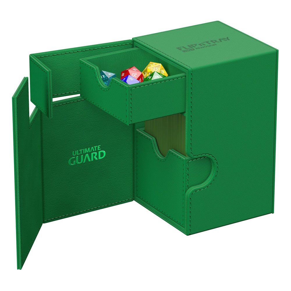 Ultimate Guard Flip`n`Tray 100+ XenoSkin Monocolor Green