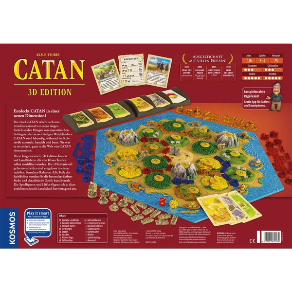 CATAN Spiel 3D Rückseite