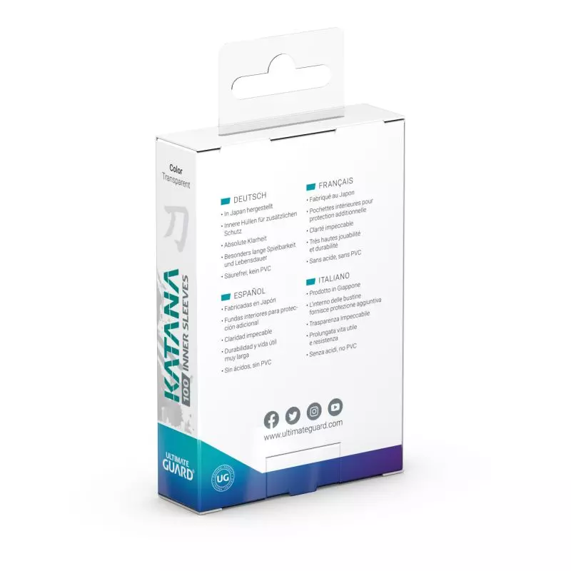 Ultimate Guard Katana Inner Sleeves Japanese Size (100)